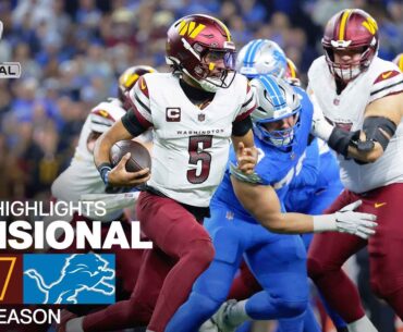 Washington Commanders vs. Detroit Lions | 2024 Divisional Round Game Highlights