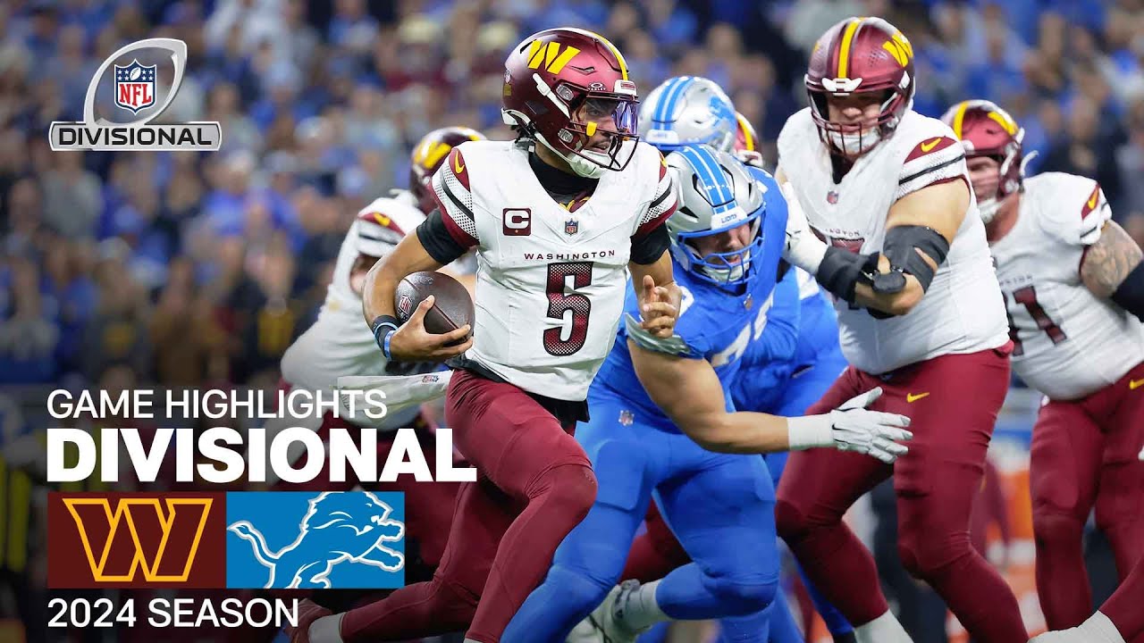 Washington Commanders vs. Detroit Lions | 2024 Divisional Round Game Highlights Washington Commanders vs. Detroit Lions | 2024 Divisional Round Game Highlights