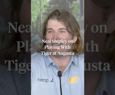 When Neal Shipley got to play with Tiger Woods at the Masters. 🙌