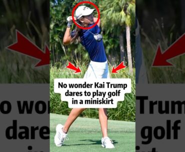 The secret to Kai Trump’s golfing in a miniskirt! -1 #shorts#kaitrump#trump#celebrity#actor