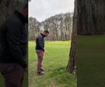 10 handicap plays a par 3 at bramshaw golf club
