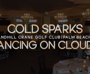 Epic Wedding Entrance w/ Cold Sparks + Dreamy First Dance on the Clouds at Sandhill Crane Golf Club