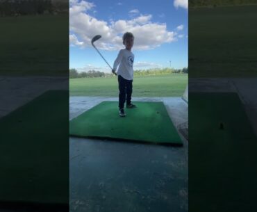 When you’re just happy to get to hit some balls #golfshorts #golf #itsjustgolf #happygolf #happy