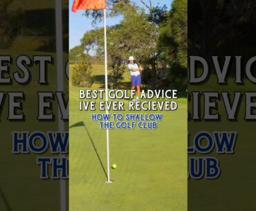 easy way to shallow the golf club #golf #golfshorts #golfswing #golftips #golfcoach #golfcoaching