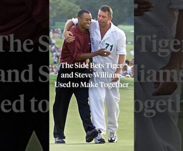 Steve Williams made side bets with Tiger during tournament rounds if he wasn't playing well. 💰