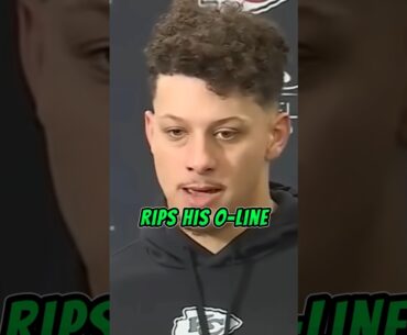Patrick Mahomes Rips Chiefs' O-Line in Viral Video!🏈🔥 #nfl #patrickmahomes #espn #cheifs
