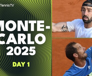 Gasquet vs Arnaldi, Shelton/Bopanna Doubles & More | Monte-Carlo 2025 Highlights Day 1