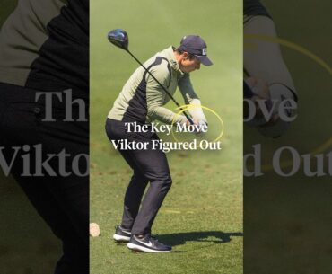 Viktor Hovland has figured out something in his golf swing 👀