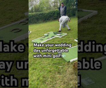 Make your wedding unforgettable with mini golf for weddings! #luxuryweddings