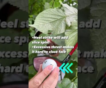Better strike and straighter drives | control your Hand thrust #golfswing #golftip #golfcoaching