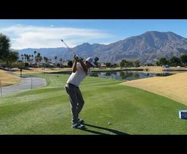 Golf Swing: Lanto Griffin (Down the Line) at PGA West