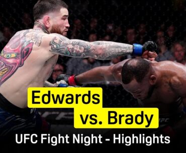 Leon Edwards vs Sean Brady | UFC Fight Night | DAZN Highlights