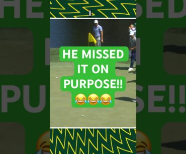 ⛳ Sam Burns with an INSANE Putt in #TheMasters Practice Round!