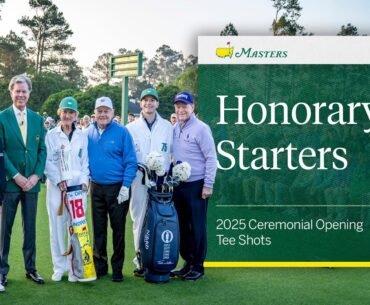 2025 Honorary Starters Begin the Masters