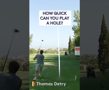 Trying to play the fastest hole of golf ⚡️