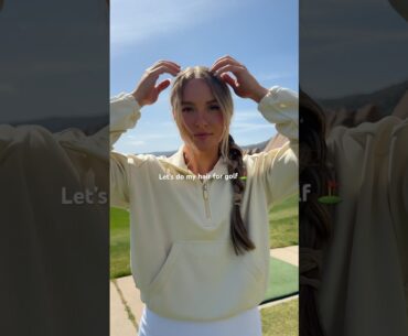 My go to golf hairstyle #golf #womensgolf #hairtutorial