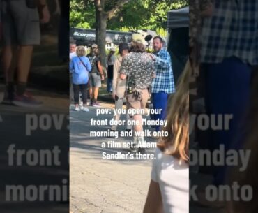 Imagine walking out to Happy Gilmore 2 being filmed 😮 (via arianahailand/IG)
