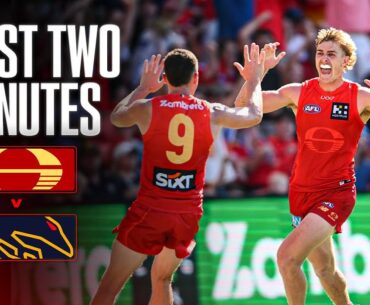 Last Two Minutes: Gold Coast Suns v Adelaide Crows | Round 4, 2025 | AFL