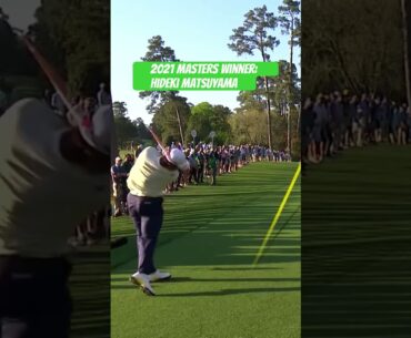 2021 Masters Winner Hideki Matsuyama #hidekimatsuyama  #themasters #golfswing #golf #augusta