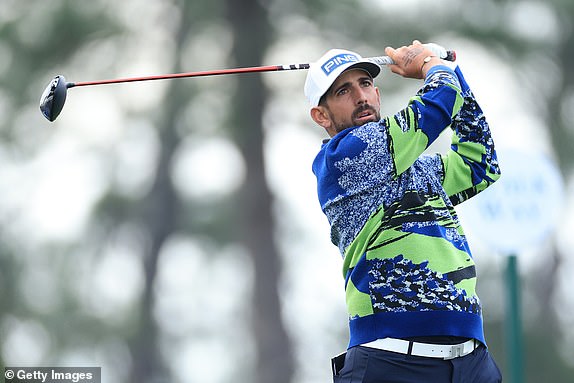AUGUSTA, GEORGIA - APRIL 11:  Matthieu Pavon of France tees off on the 1st hole during the second round of the 2025 Masters Tournament at Augusta National Golf Club on April 11, 2025 in Augusta, Georgia. (Photo by David Cannon/Getty Images)