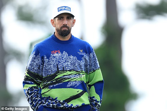 AUGUSTA, GEORGIA - APRIL 11:  Matthieu Pavon of France walks off the 1st tee during the second round of the 2025 Masters Tournament at Augusta National Golf Club on April 11, 2025 in Augusta, Georgia. (Photo by David Cannon/Getty Images)