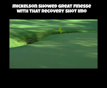 Phil Mickelson Makes Amazing Recovery Shot at the Masters! #golf #philmickelson #themasters