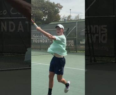 Christiaan Van Rooyen letting the forehands fly! 🎾🔥