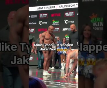 Mike Tyson just slapped Jake Paul #shorts