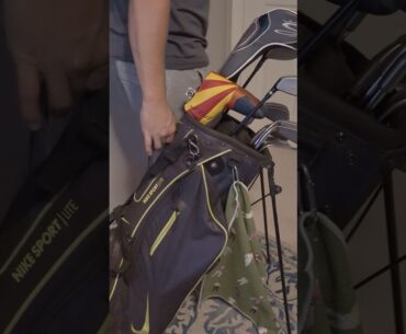 Getting the Golf Bag Set Up #shorts