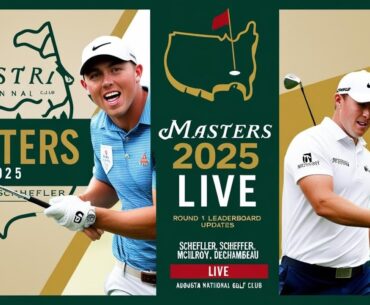 Masters 2025 LIVE: Round 1 Leaderboard Updates | Scheffler, McIlroy & DeChambeau at Augusta