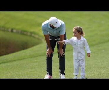 Rory McIlroy and Jordan Spieth's kids steal show at Masters Par 3 contest