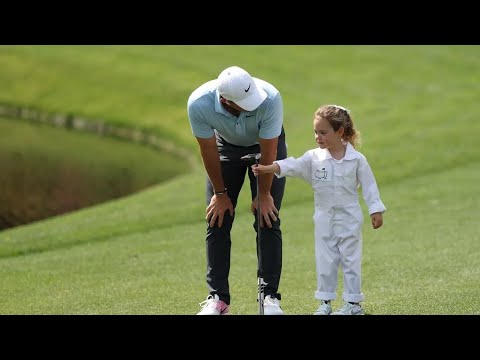 Rory McIlroy and Jordan Spieth’s kids steal show at Masters Par 3 contest Rory McIlroy and Jordan Spieth's kids steal show at Masters Par 3 contest