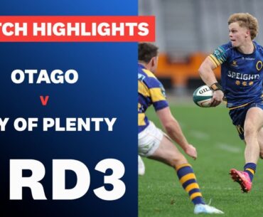 RD 3 HIGHLIGHTS: Otago v Bay of Plenty (Bunnings NPC 2024)