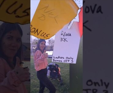 Ladies Only CTP 🥏 GLOW night fun at Carmichael! ‎⁨@InnovaDiscGolf⁩  Gorgon #golf #discgolf