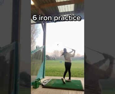 6 iron practice #music #drivingrange #golf #golfswing #golfgirl #golfer #golflife #iron #golfing