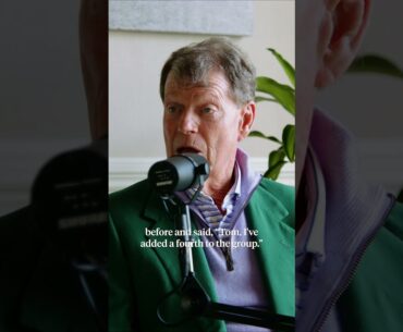Tom Watson shares one his of most special moments on a golf course. #themasters