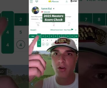 Masters Tournament Scores