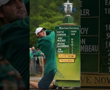 Masters 2025 Leaderboard LIVE 🏌️ Scottie, Rory, Bryson, Rahm | How to Watch & Stream 📺 #shorts