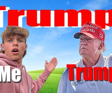 President Donald Trump Played 3 Holes With Me! #trump #golf