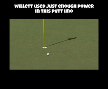 Danny Willett Makes Incredible Birdie Putt at the 2024 Masters! #golf #dannywillett #themasters