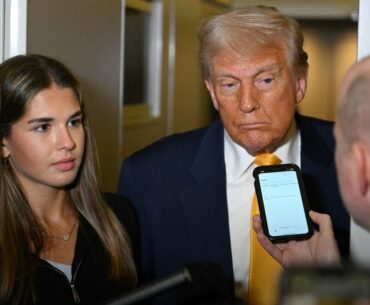 Donald Trump attends UFC fight with granddaughter Kai Trump