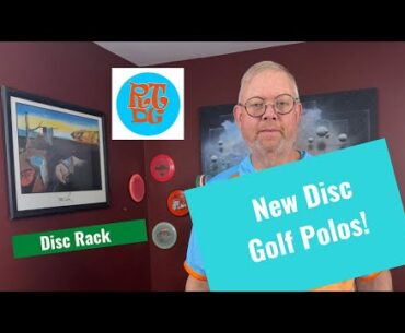 New Disc Golf Polo Shirt and Disc Rack