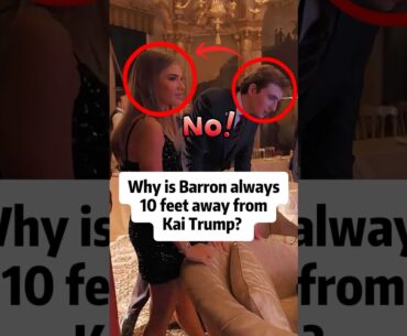 Why is Barron always 10 feet away from Kai Trump#shorts#barron#kaitrump#melaniatrump#celebrity#actor