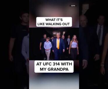 Entering UFC 314 with my Grandpa 🫶 #ufc314 #trump #ufc