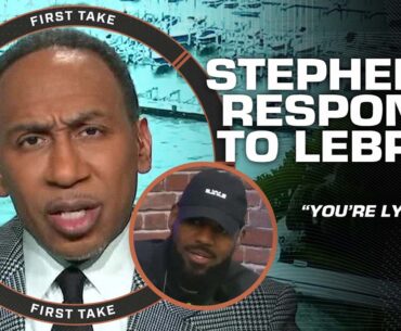‘YOU’RE LYING!’ 🗣️ Stephen A. FIRES BACK at LeBron for calling him out 👀 | First Take