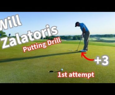Will Zalatoris- Putting Drill Challenge- 1st Attempt