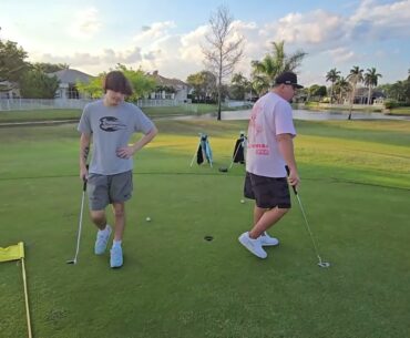 9 Hole Scramble 2 vs 1 Golf Match!