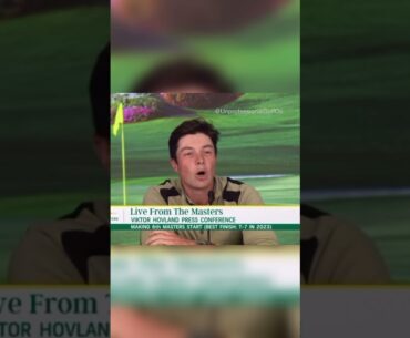 Viktor Hovland is asked about aliens and UFOs at the Masters 😂