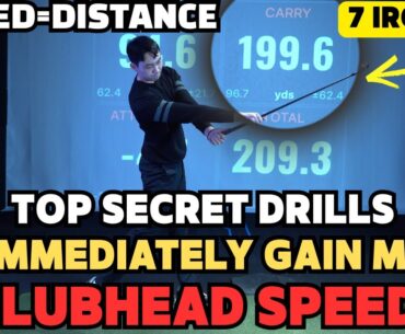 Top 3 drills to increase clubhead speed immediately! Gain effortless distance immediately!