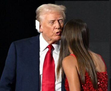 Donald Trump introduces granddaughter Kai to 'fake news'